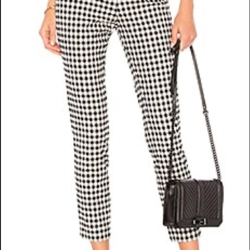 Revolve dora gingham zip pants by superdown